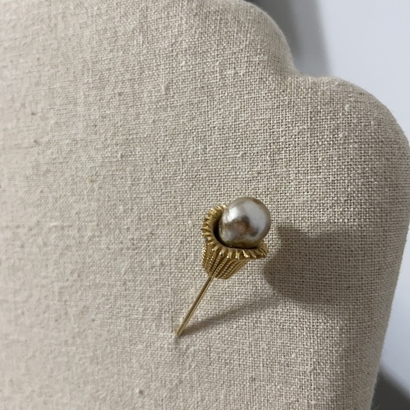 Vintage Fresh Water Pearl Stick Pin Brooch - Picture 2 of 4